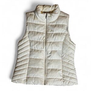 Tommy Hilfiger Women's Off-White Puffer Vest Size Large